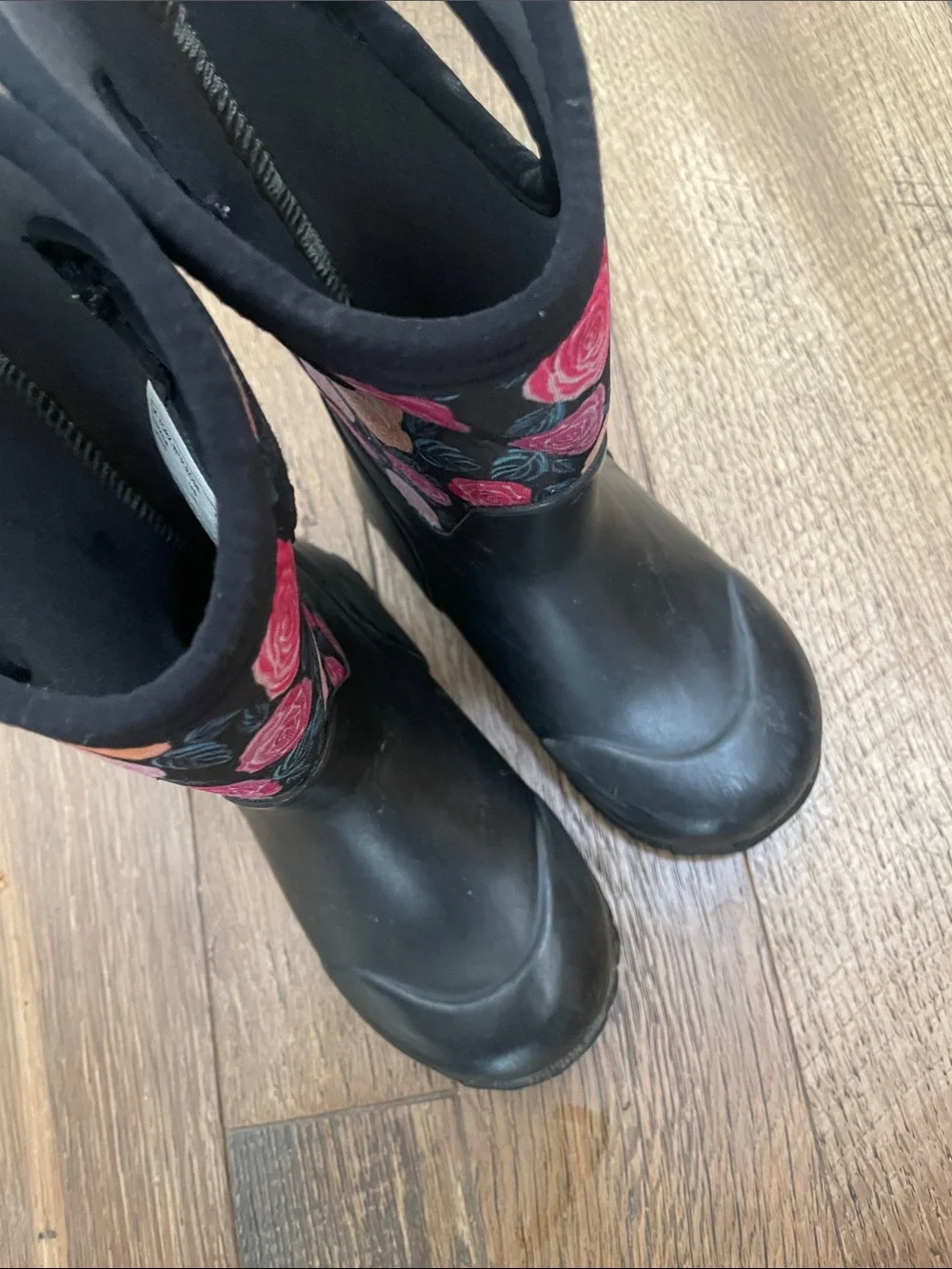 Bogs waterproof vintage rose boots girl 10